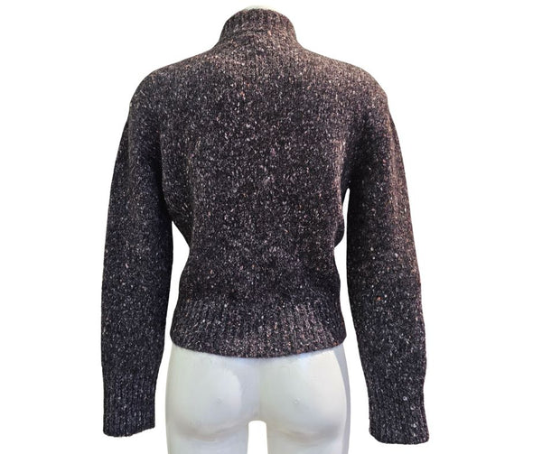 Vanisé, Strickjacke mit Reißverschluß Grau meliert