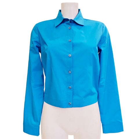 Vicario Cinque, Bluse in Türkis