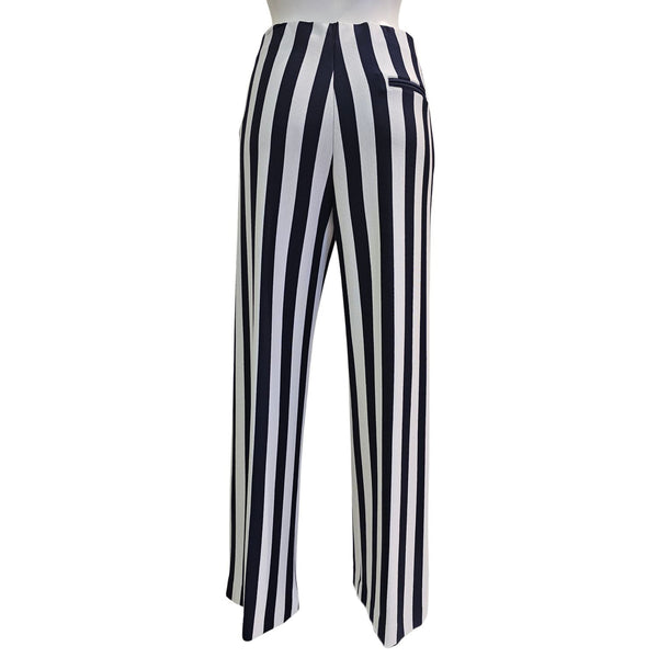 Vicario Cinque, CROZE, gestreifte Hose in Navy