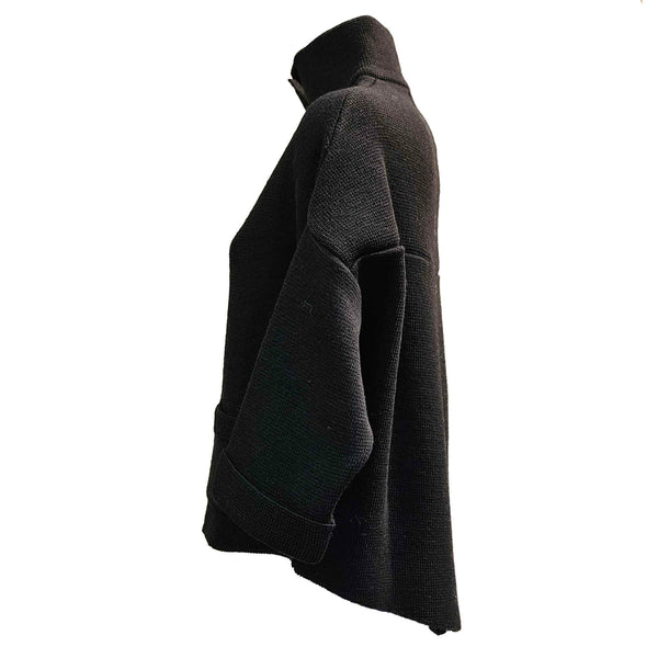 Vicario Cinque, Musc, Jacke mit Stehkragen in Schwarz