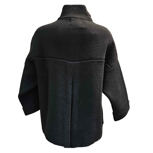 Vicario Cinque, Musc, Jacke mit Stehkragen in Schwarz