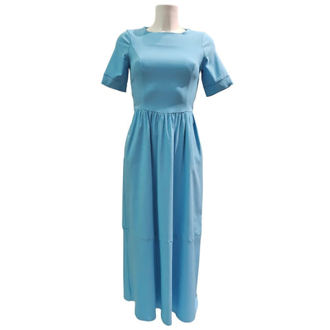 Vicario Cinque, ALIDA, Maxikleid in Himmelblau