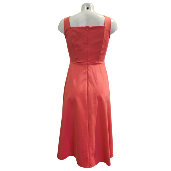 Vicario Cinque, AURORA, Trägerkleid in Koralle