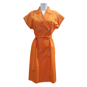 Vicario Cinque,  Aliana Hemdblusenkleid in leuchtendem Orange