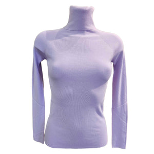 Vicario Cinque, Rollkragenpullover in Lavendel