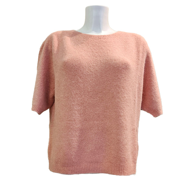 Vicario Cinque, MIELE, Kurzarmpullover in Altrosa