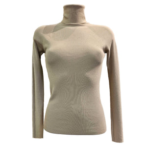 Vicario Cinque, Rollkragenpullover in Beige