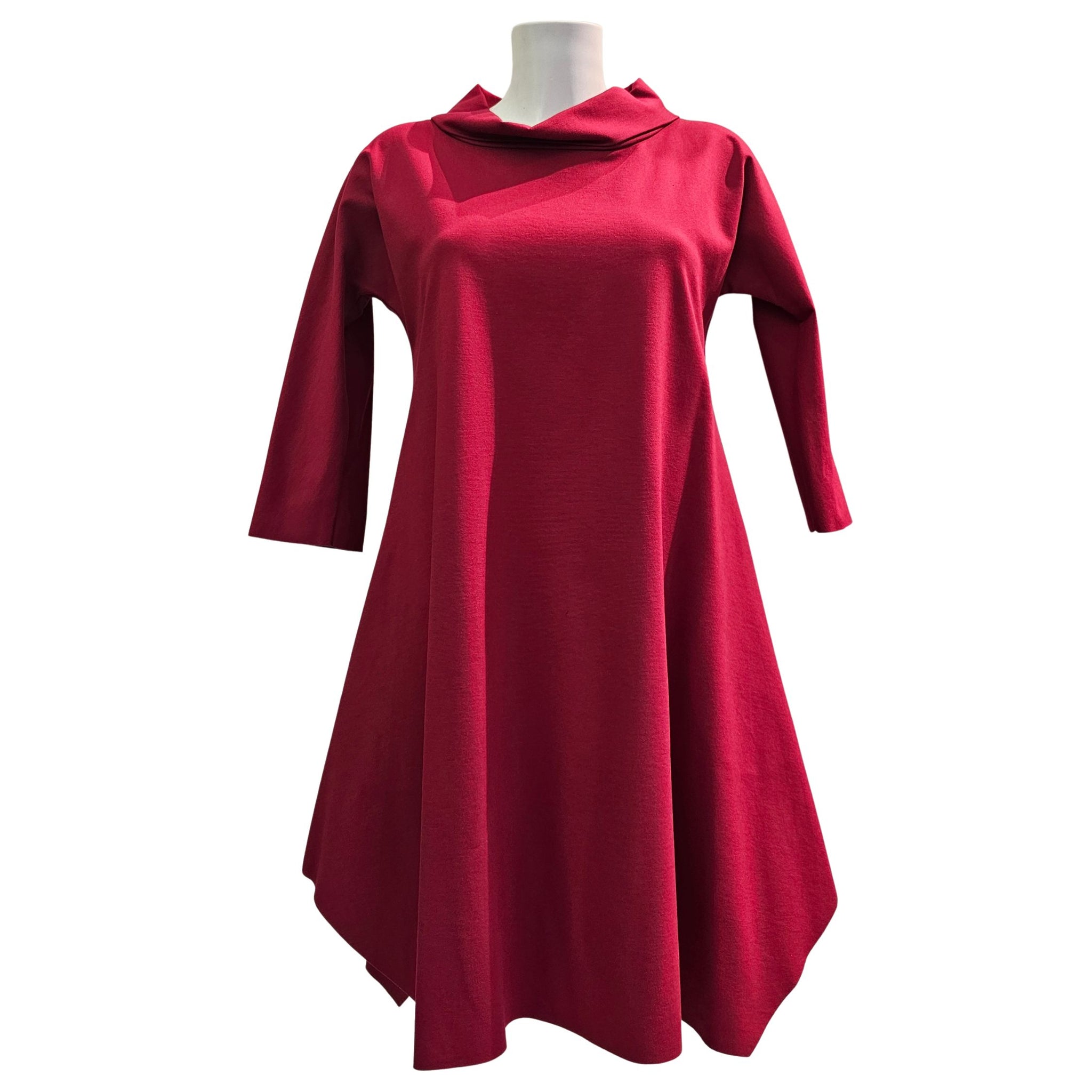 Vicario Cinque, ABLIA, Kleid/Tunika in Kirschrot