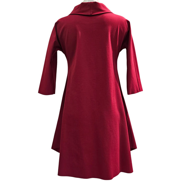 Vicario Cinque, ABLIA, Kleid/Tunika in Kirschrot