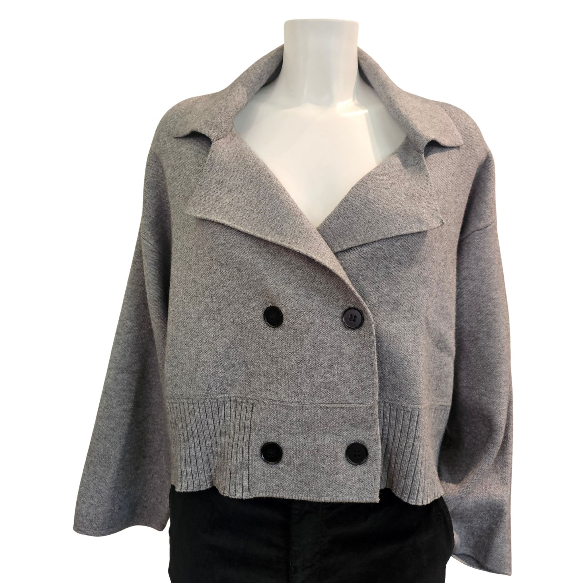 Vicario Cinque, MILICA, Strickjacke in Grau