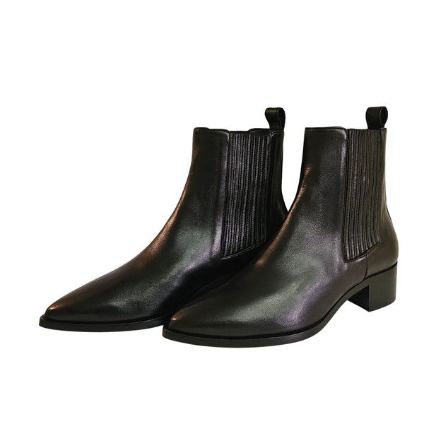 Giampaolo Viozzi, Stiefelette spitz in schwarz