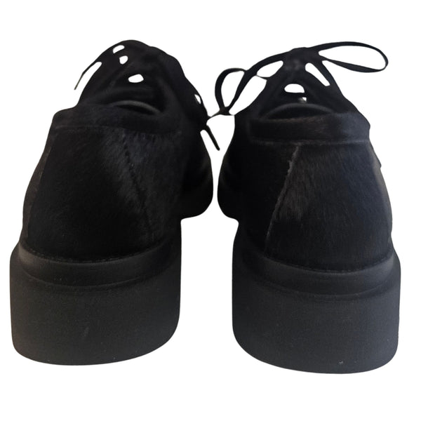 Weekend, Fell-Schnürschuh in Schwarz