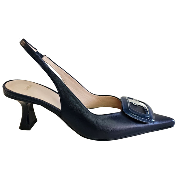 ZINDA, Slingback in Dunkelblau