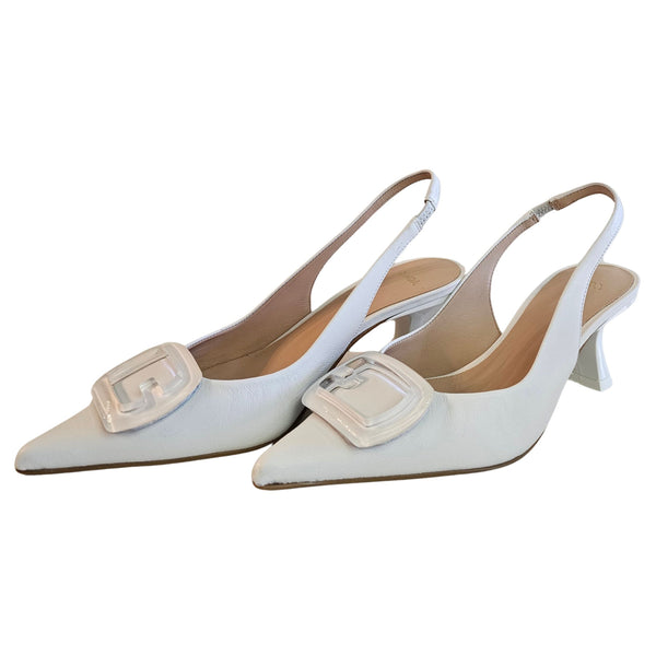 ZINDA, Slingback in Weiß