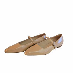 Zinda, Riemchenschuh in Beige