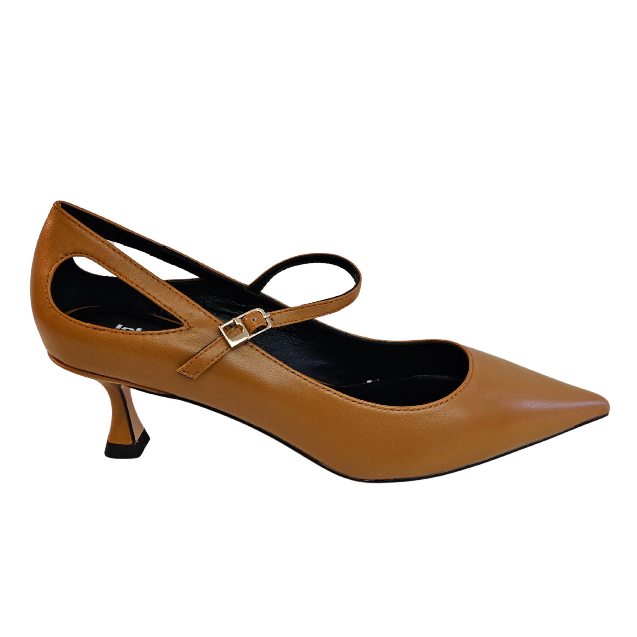 Lola Cruz, Kürbisfarbende Pumps mit Cutouts