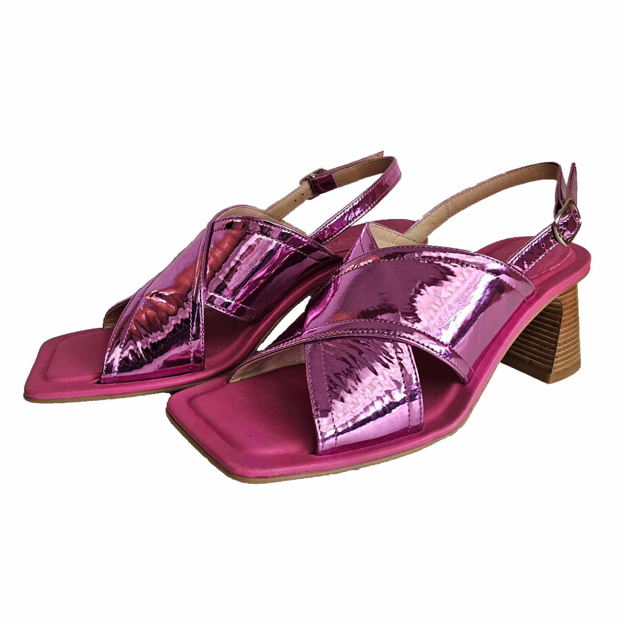 Zinda, Sandalette mit Absatz in Pink