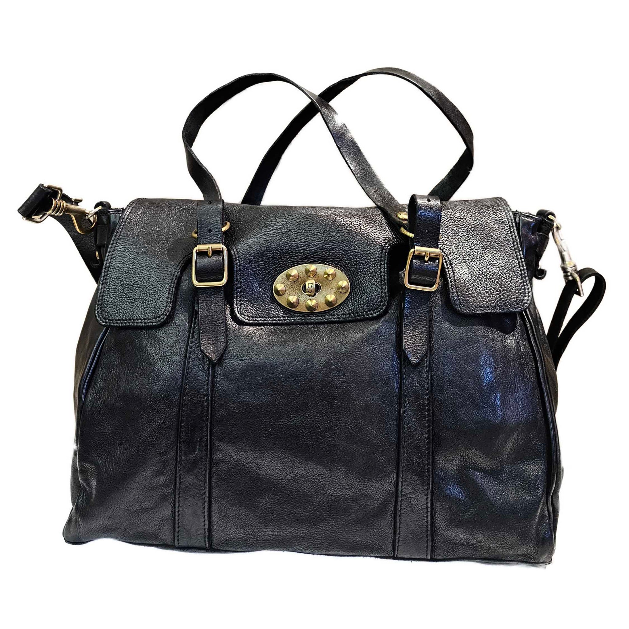 Umhängetasche Campomaggi Tasche Leder Schwarz Campomaggi,