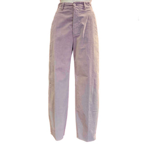 European Culture, Highwaist Hose, Karottenform in hellem Mauve