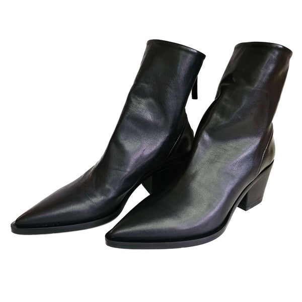 Halmanera, elegante Cowboystiefelette in Schwarz