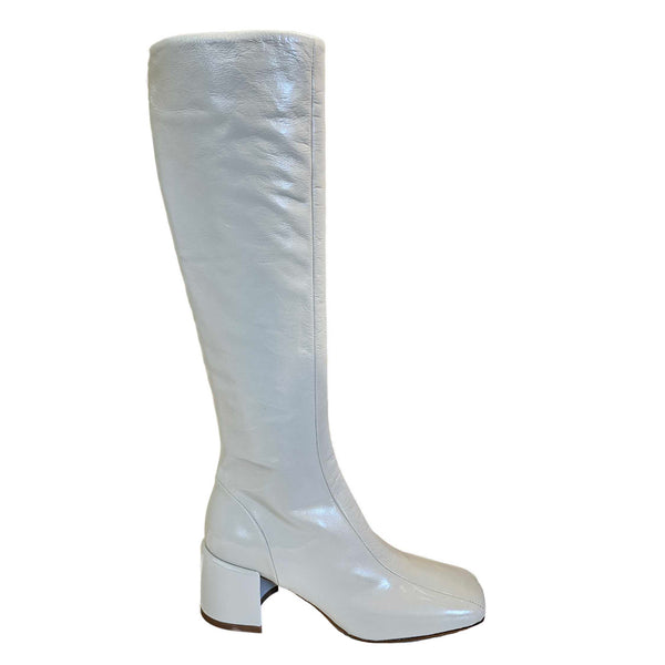 Halmanera, Langschaftstiefel in Creme