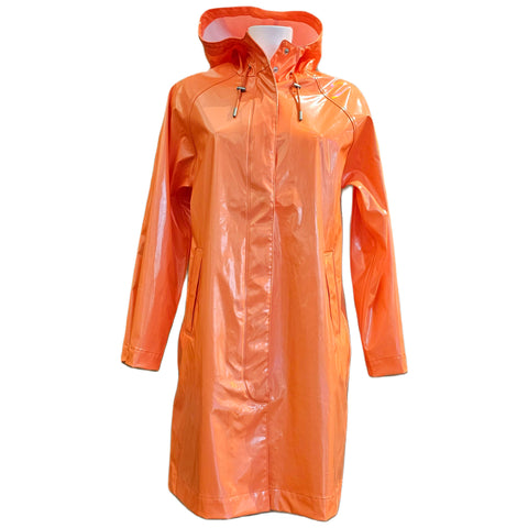 Ilse Jacobsen, leichter Regenmantel, RAIN 222G in Hot orange