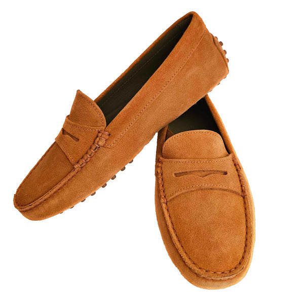 Milliways, Wildleder-Slipper in Orange