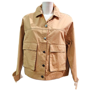 OOF Wear,beigefarbene Jacke im Jeansstil