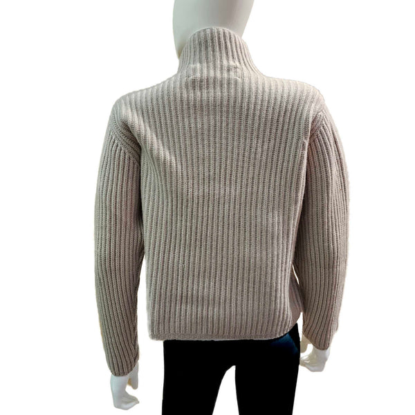 Pur Schön, camelfarbener Cashmere-Pullover mit Turtleneck