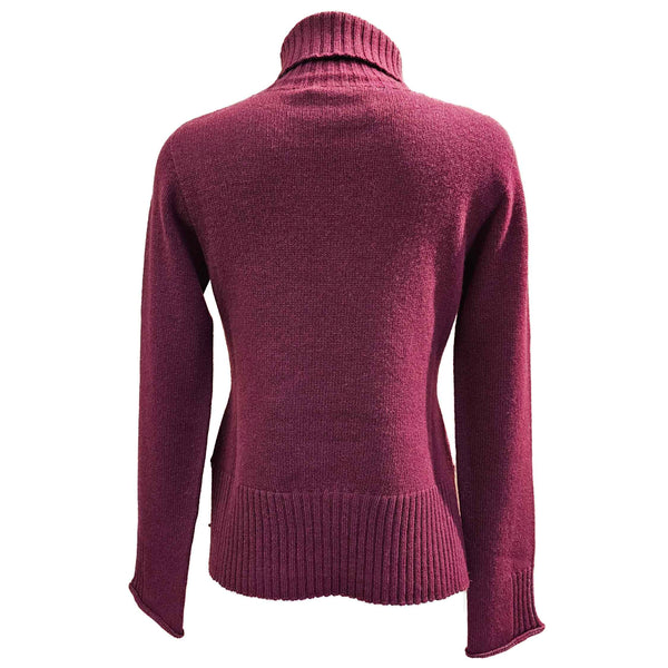 Vanisé, Rollkragenpullover in Bordeaux