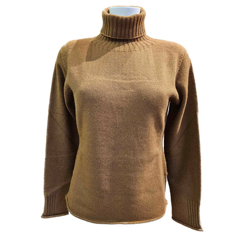 Vanisé, Rollkragenpullover in Cognacbraun