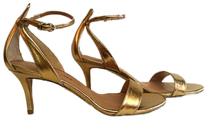 goldene Sandalette,Abendschuhe,Hochzeitschuhe