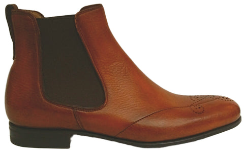 Chelsea Boots, Benson, cognacfarben, Hirschleder