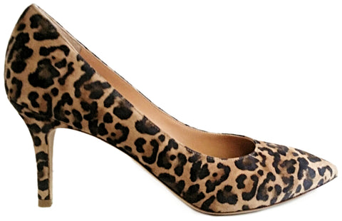 Milliways, Pumps in Leoprint aus weichem Nubukleder