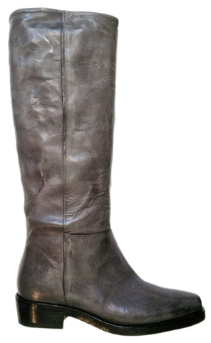 Ducanero, grauer Stiefel aus gewaschenem Leder