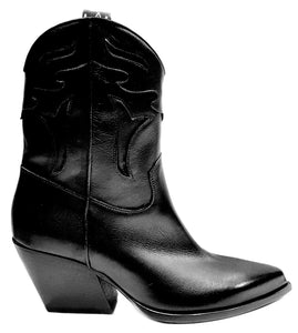 Boots, Cowboystiefel, Elena lachi, Glattleder, schwarz