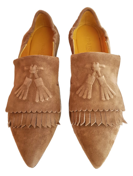 Mara Bini, cognacfarbener Loafer im Mokassin-Style