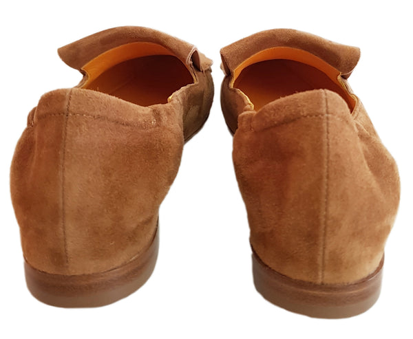 Mara Bini, cognacfarbener Loafer im Mokassin-Style