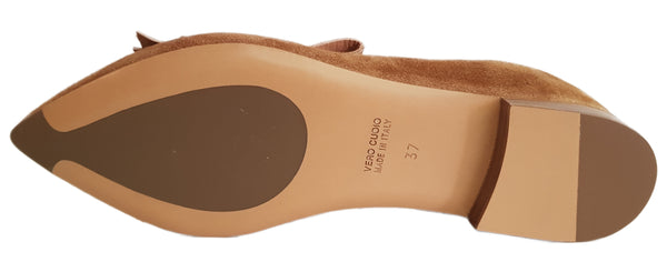 Mara Bini, cognacfarbener Loafer im Mokassin-Style
