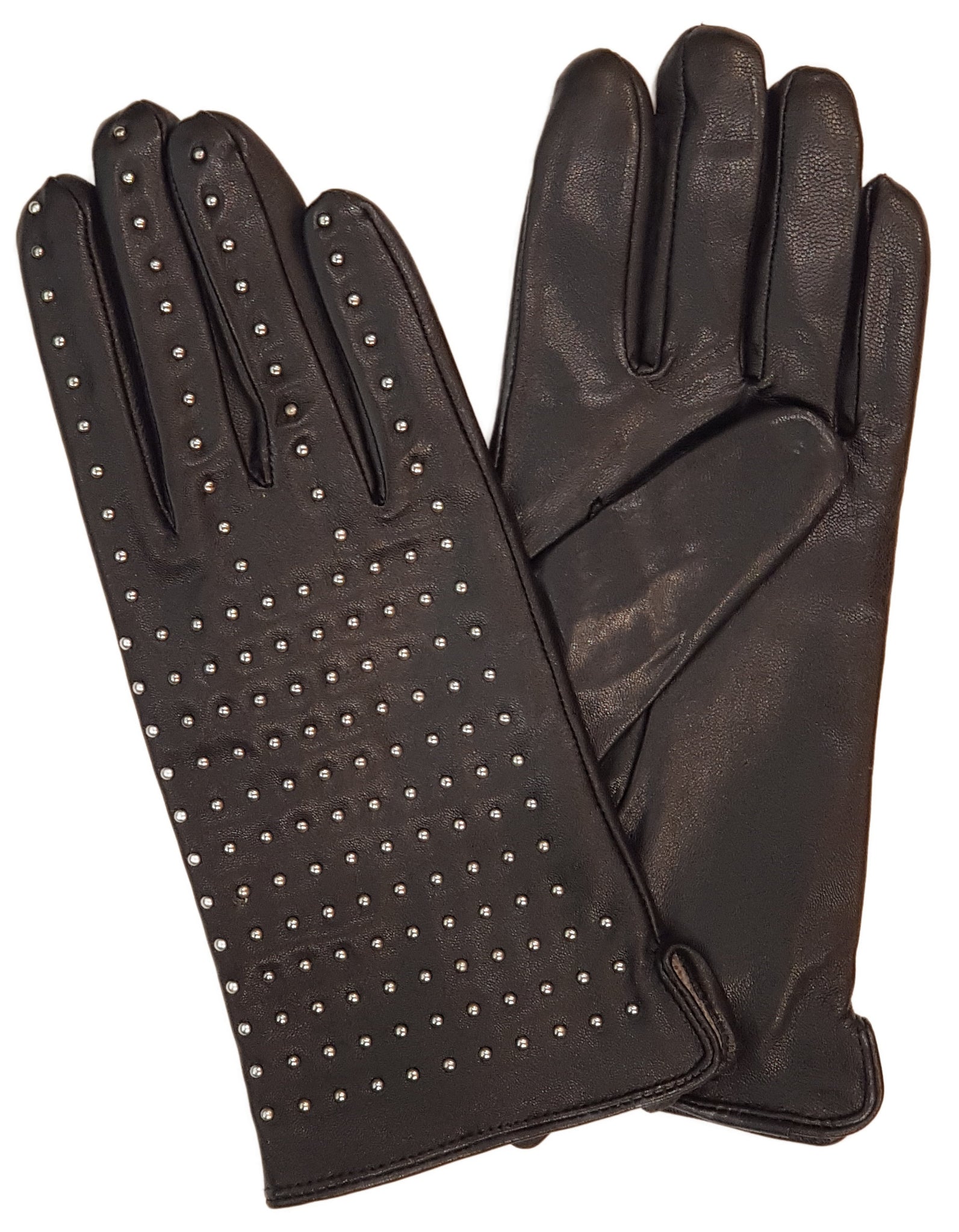 tif tiffy handschuhe Tif Tiffy, Fingerhandschuhe in Schwarz mit Nietenverzierung – Schuhe by Milliways