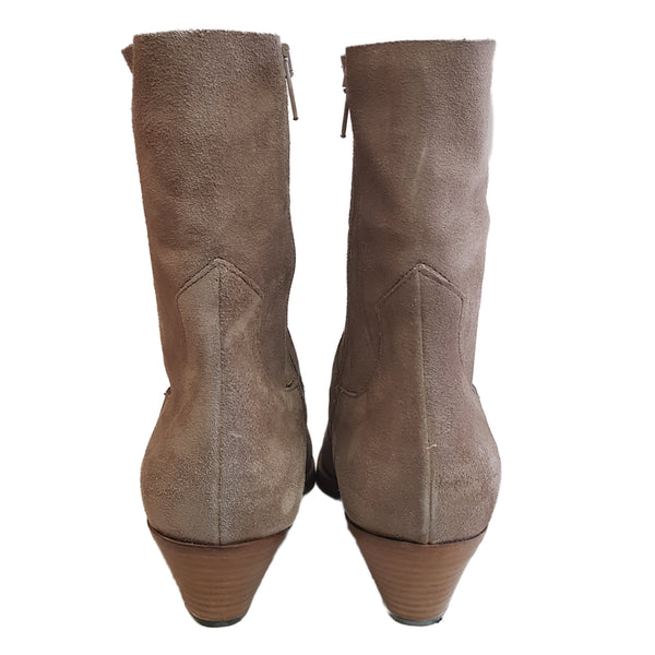 Ghost, taupefarbene Stiefelette aus Wildleder