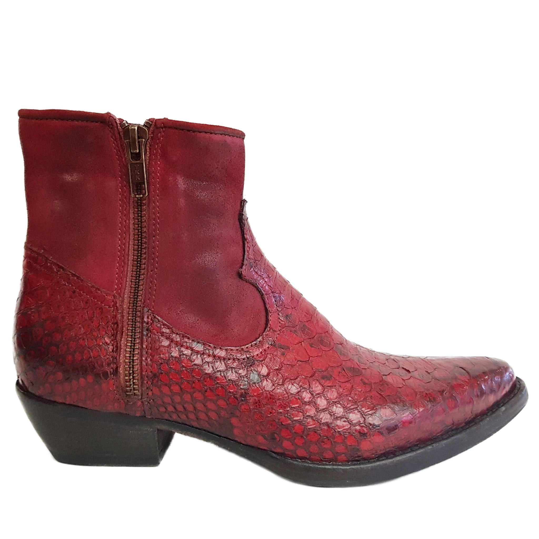 La Bottega di Lisa, Cowboy-Stiefelette in Rot