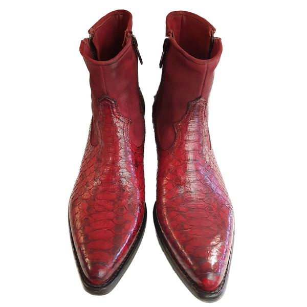 La Bottega di Lisa, Cowboy-Stiefelette in Rot