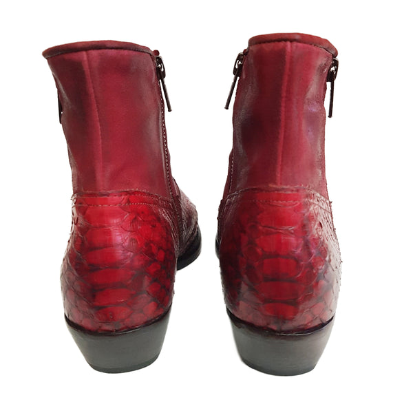 La Bottega di Lisa, Cowboy-Stiefelette in Rot