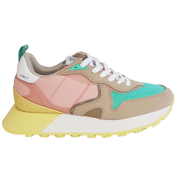 Duuo, vegane Sneaker in Mint-Beige-Rosé