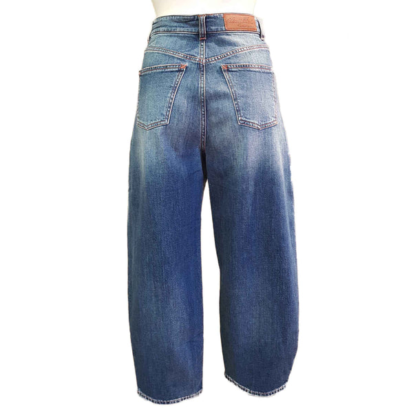 European Culture, Karottenjeans in Used-Blue