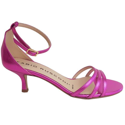 Fabio Rusconi, Riemchen-Sandalette in Fuchsia