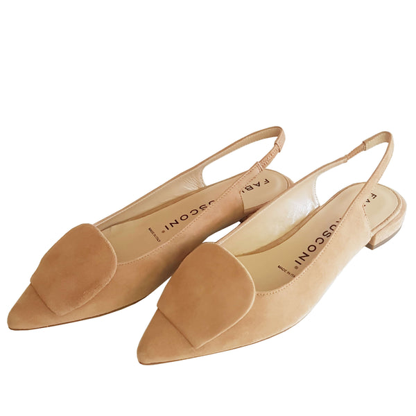 Fabio Rusconi, cognacbrauner Sling-Ballerina
