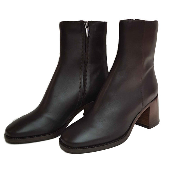 Fabio Rusconi, Lucia , Lammfell gefütterte Stiefelette in Braun