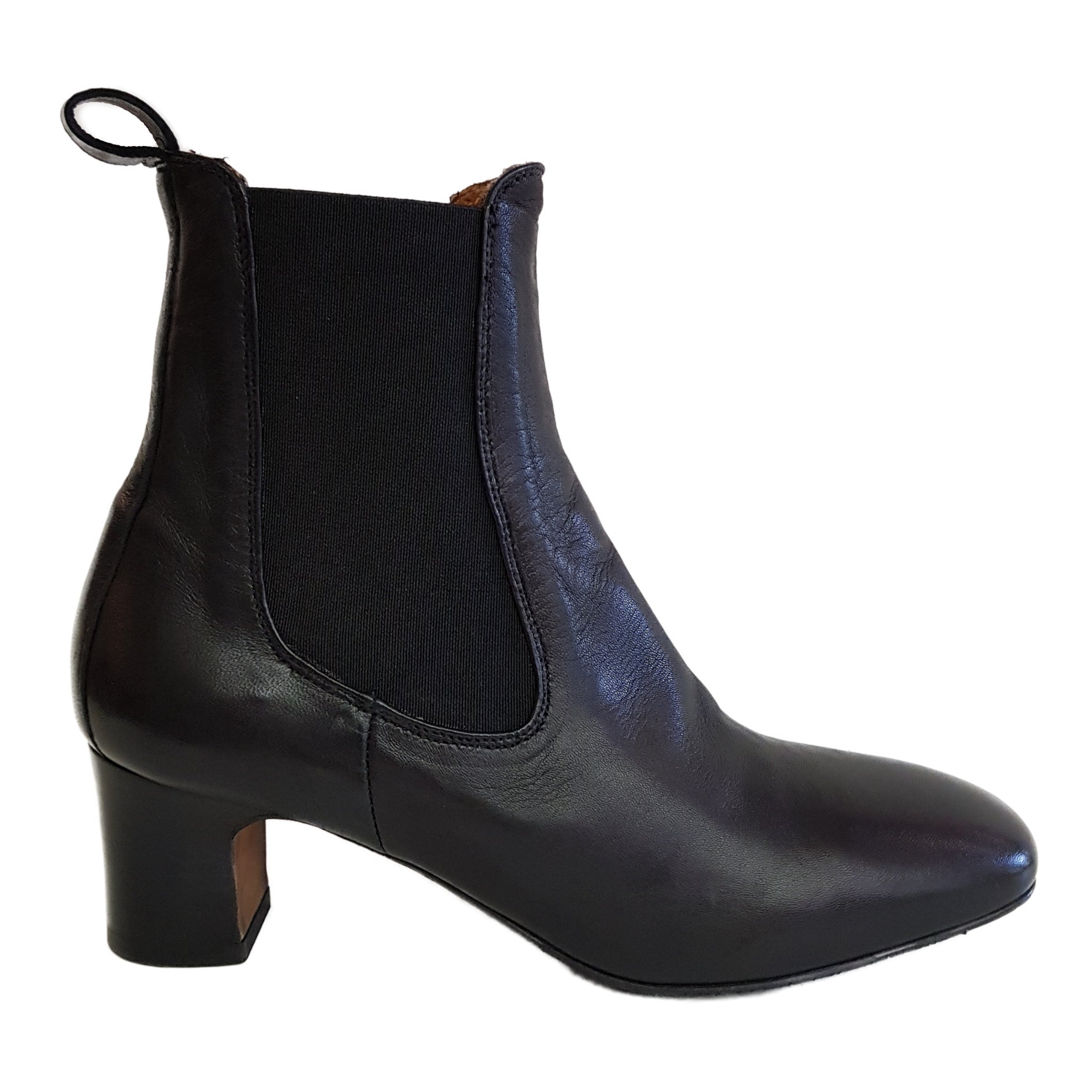 Ghost, handschuhweiche Stiefelette in Schwarz